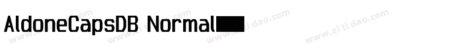 AldoneCapsDB Normal字体转换